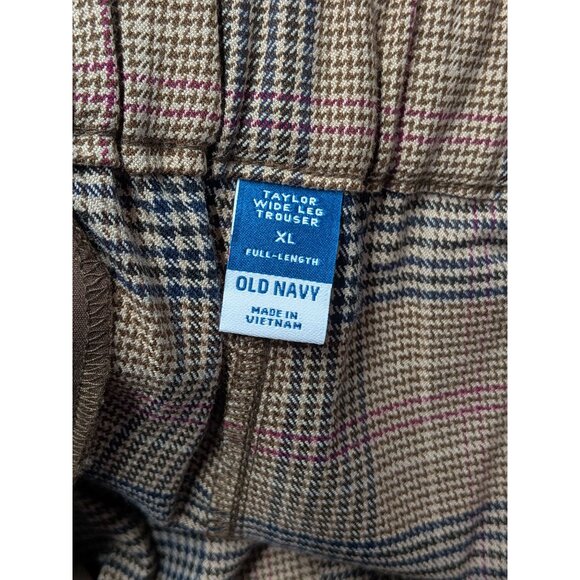 Old Navy Taylor Wide Leg Trousers Women Size XL High Rise Academia Preppy Office - Picture 8 of 11